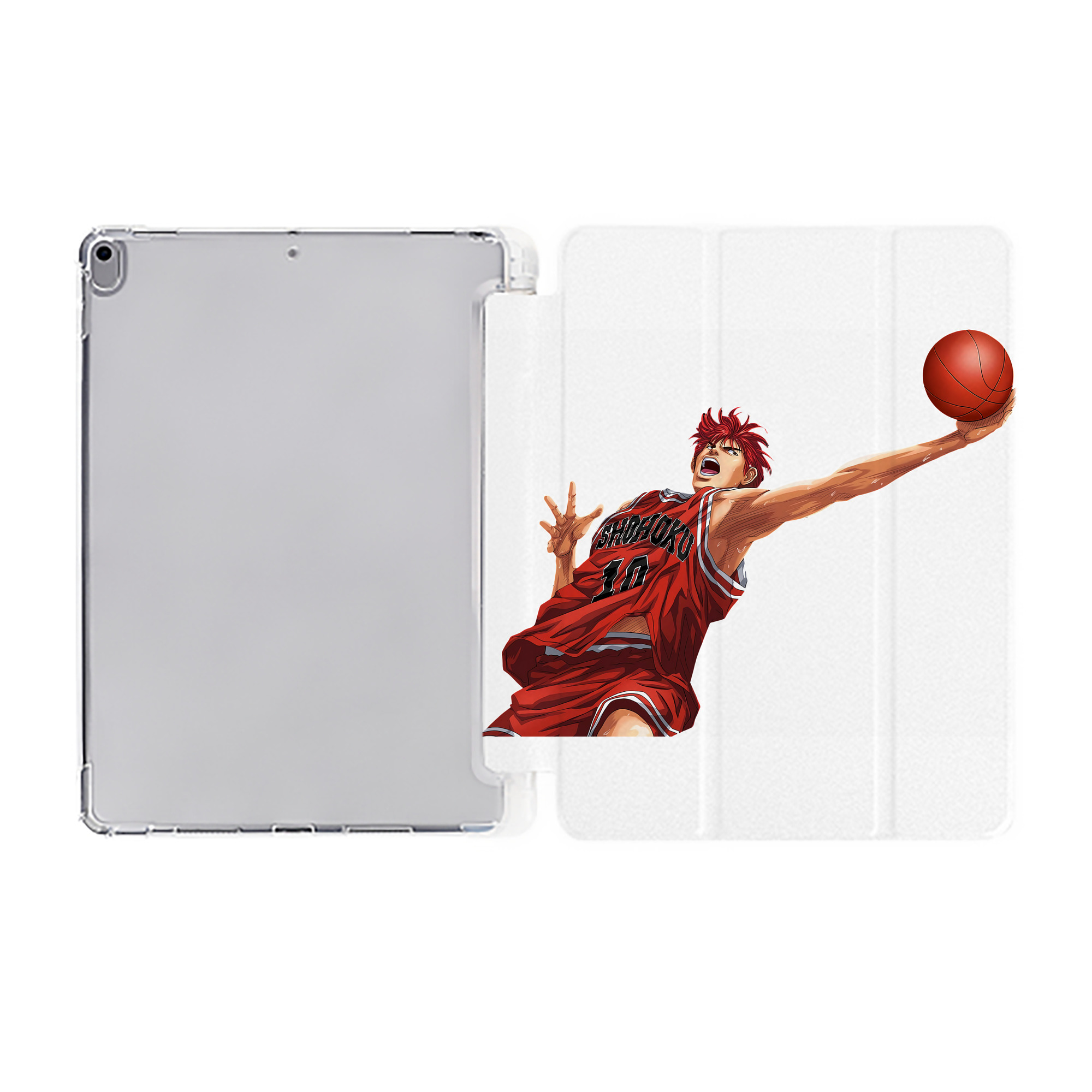 （画像用） SLAM DUNK／スラムダンク IPad ケース ペン収納付き 三つ折りスタンド PUレザー×シリコン 対応機種9.5/10.5/10.9インチ